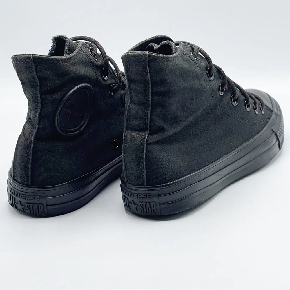 Converse All Star Chuck Taylor black on black high too sneakers - Kids 5